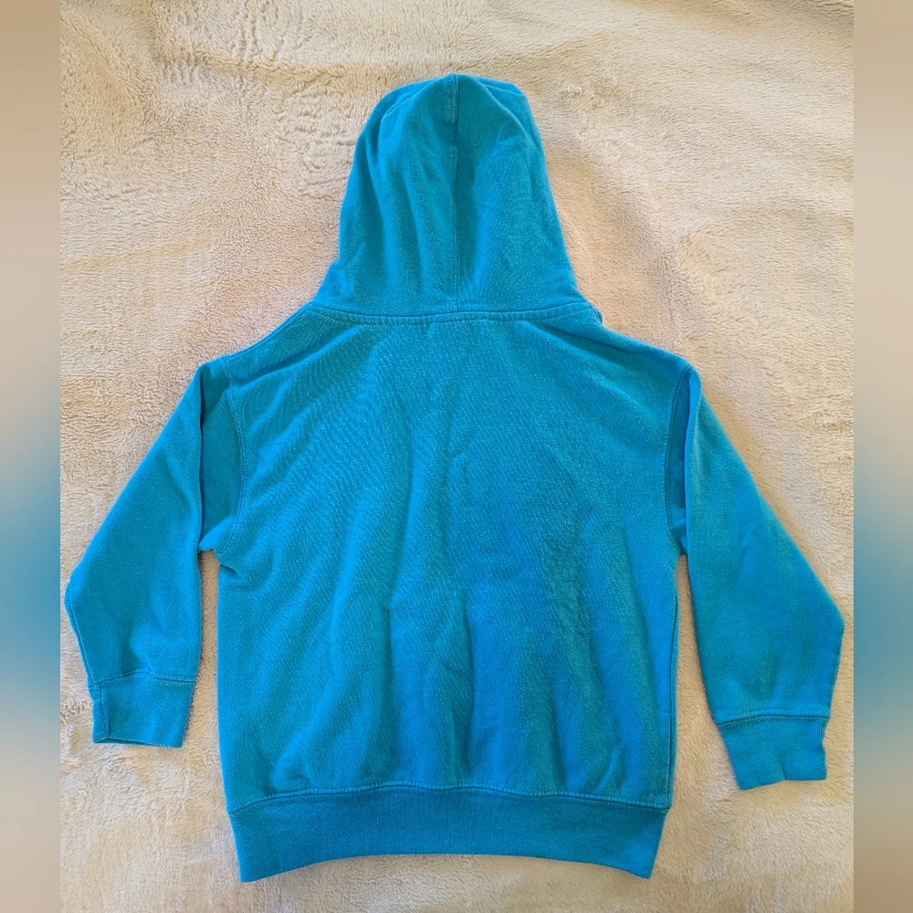 Kids Salty Dog Teal Blue Hoodie-Size XS 2-4 - Picture 3 of 3